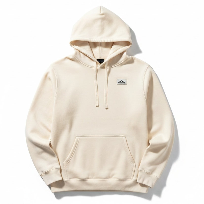 Alpine Waves Hoodie - Vintage White