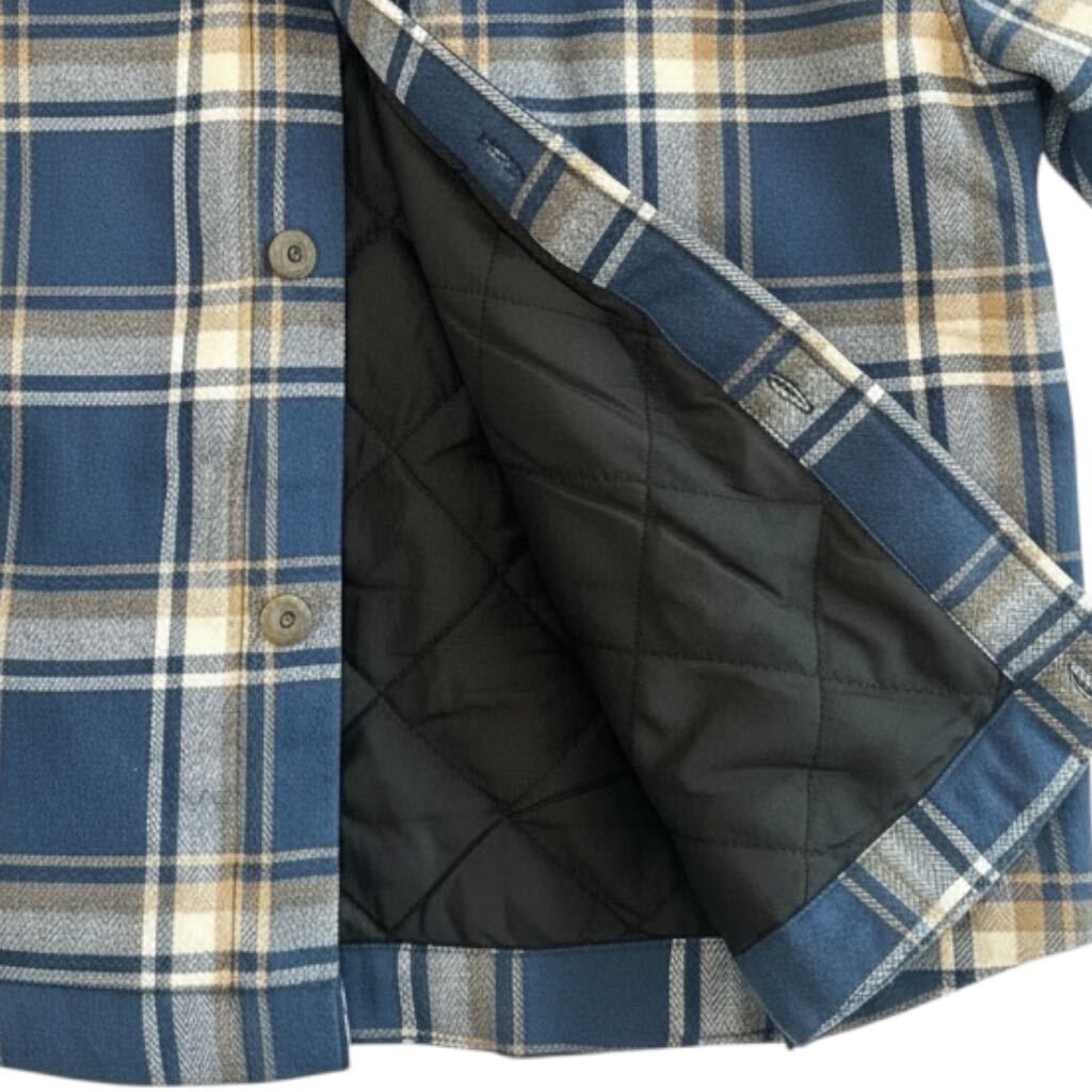 Stylo Lined Shirt Jacket - Navy Plaid