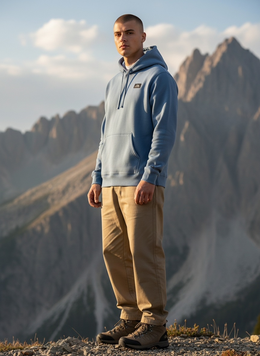 Alpine Waves Hoodie - Blue